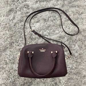 Kate Spade dark purple crossbody